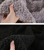 Teddy Plush Imitation Wool Fleece Fabric – 50x50cm | Soft Warm Fabric for Dolls, Pet Clothes & DIY Sewing