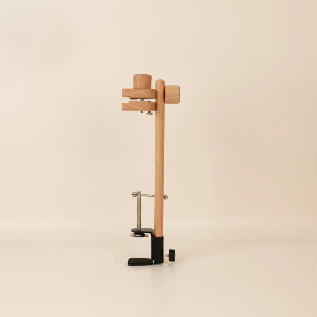 Beechwood Table-Clamp Embroidery Stand – 360° Rotating