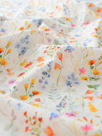 145cm Floral Cotton Poplin Fabric, 50cm Piece