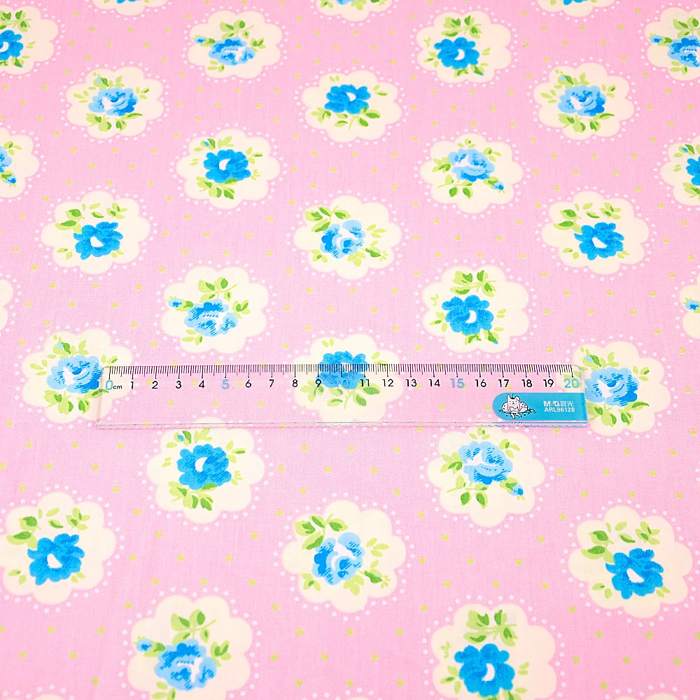Fabric - 40 Precut Strips (6.35 X 49.78 cm) for Quilting And Sewing, 20 Floral Prints Assortment, 100% Material,