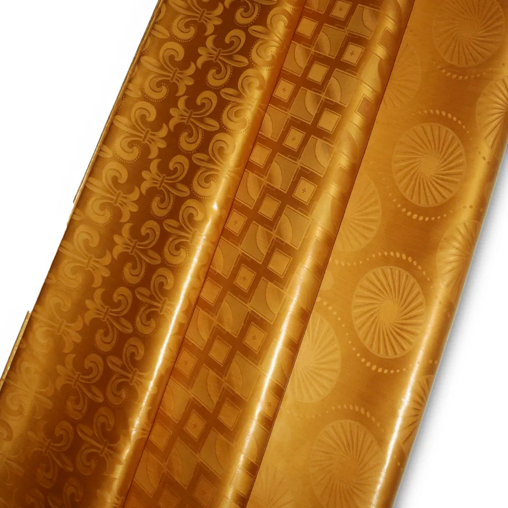Feitex Bazin Riche Guinea Brocade 100% Cotton Fabric | 160cm Wide | 5 or 10 Yards | African Celebration