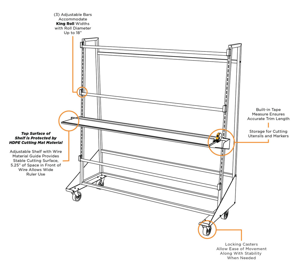 Quilt Caddy Batting Rack
